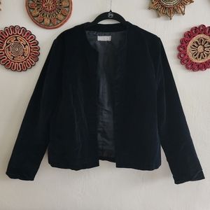 MOTIFS Suede Open Blazer